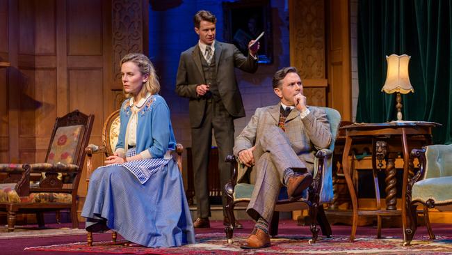 Hannah Fredericksen, TImothy Walker, Alex Rathgeber in The Mousetrap.