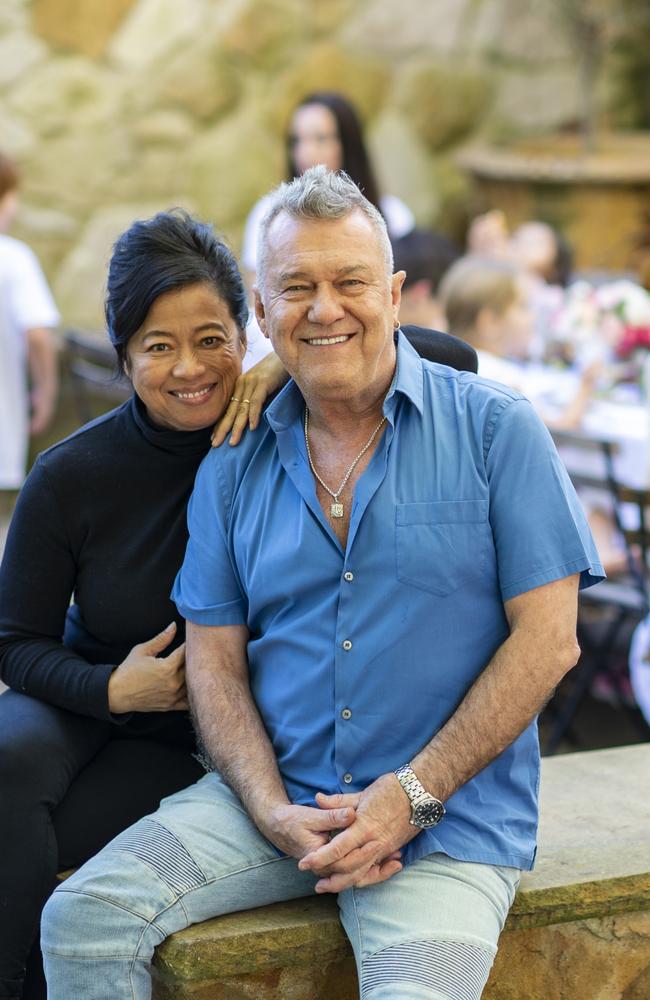 The Barnes matriarch and patriarch at a family get-together. Picture: Alan Benson