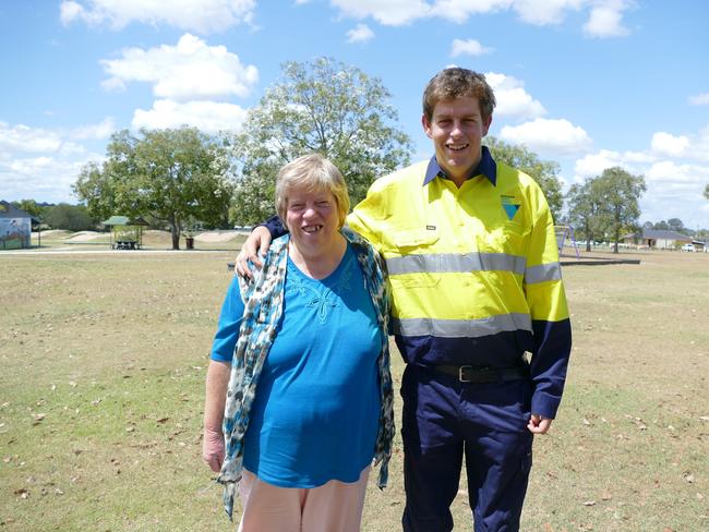 Brad Parker, 26, and his mum, Judy.