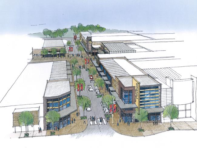 A previous artist impression of the main street in the Warnervale Town Centre