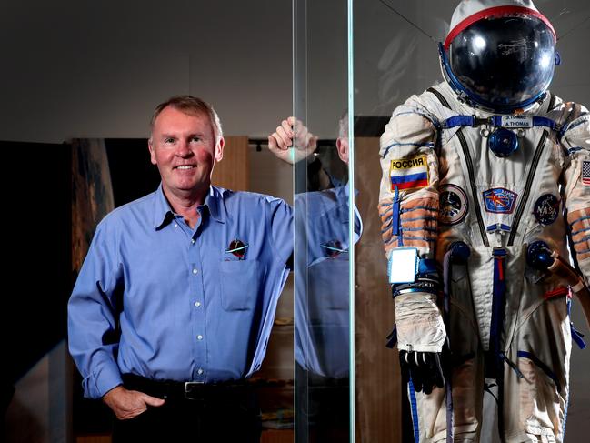 20/09/2017 Astronaut Andy Thomas at the SA Museum to launch our latest Space inspired displays, ahead of SA Press Club speech on Friday and next week's International Astronautical Conference in Adelaide.   Kelly Barnes/The Australian