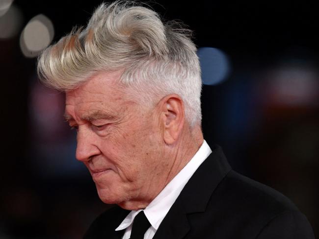 (FILES) US director David Lynch arrives at the 12th Rome Film Festival on November 4, 2017 in Rome. Lynch -- the groundbreaking director behind "Mulholland Drive" and television's "Twin Peaks," who gained a cult following for his unsettling portraits of American life -- has died. He was 78 years old. (Photo by TIZIANA FABI / AFP)