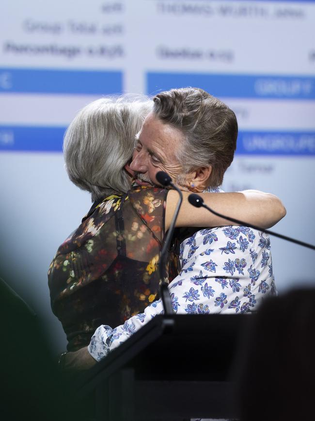 2024 Tasmanian State Election Tally Room Greens Leader Rosalie Woodruff. PIcture: Caroline Tan