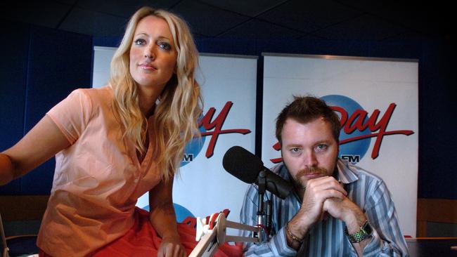 2DayFM radio announcers Jackie O and Kyle Sandilands in their younger days.