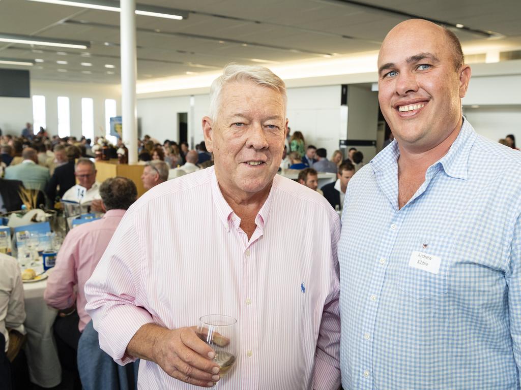 John Wagner (left) and Andrew Kibble at It's a Bloke Thing 2022 at Wellcamp Airport, Friday, September 9, 2022. Picture: Kevin Farmer