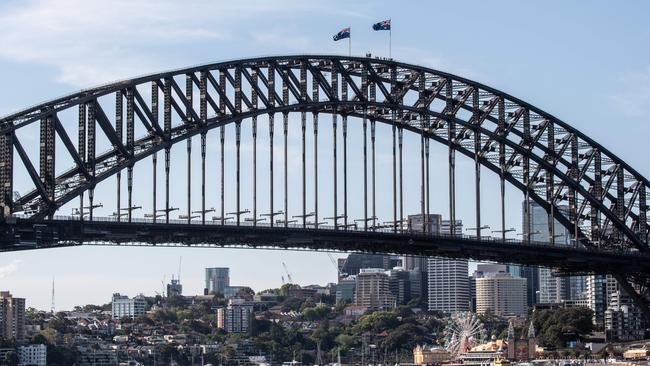 The Harbour Bridge, Sydney’s greatest triumph. Picture: Monique Harmer