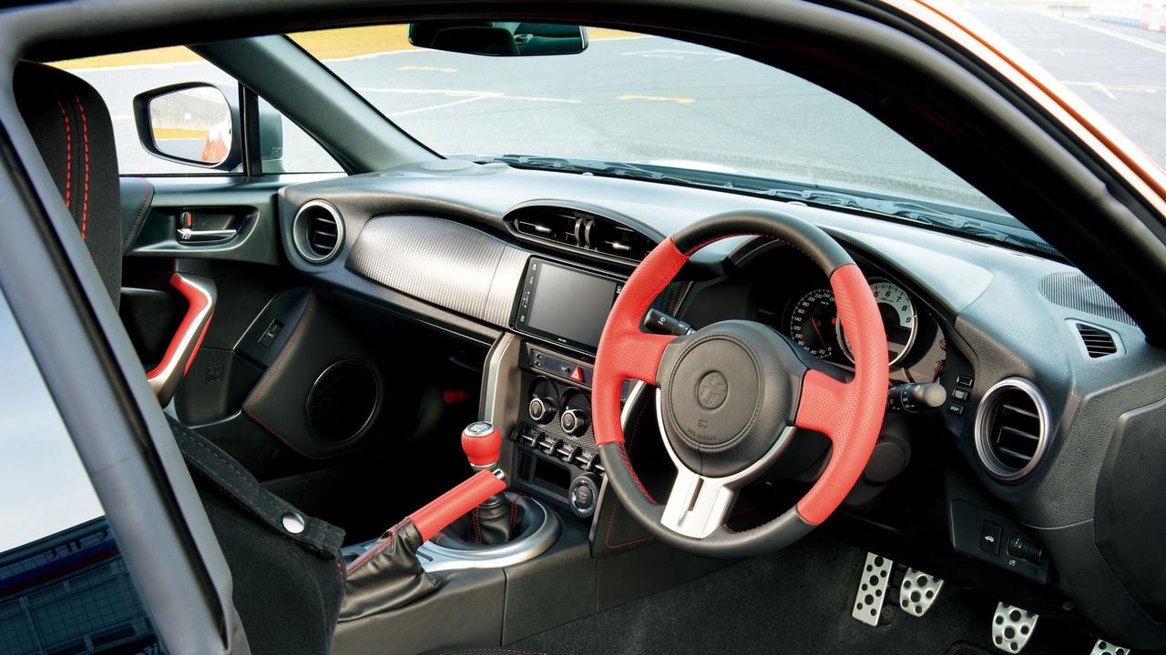 Interior of 2012 Toyota 86 coupe.