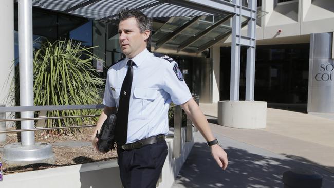 Forensic Crash Investigator Steven Cornish leaves at the Southport Courthouse, for Day 2 of the coroners inquest into the deaths of four people at Dreamworld. Picture: AAP Image/Tim Marsden