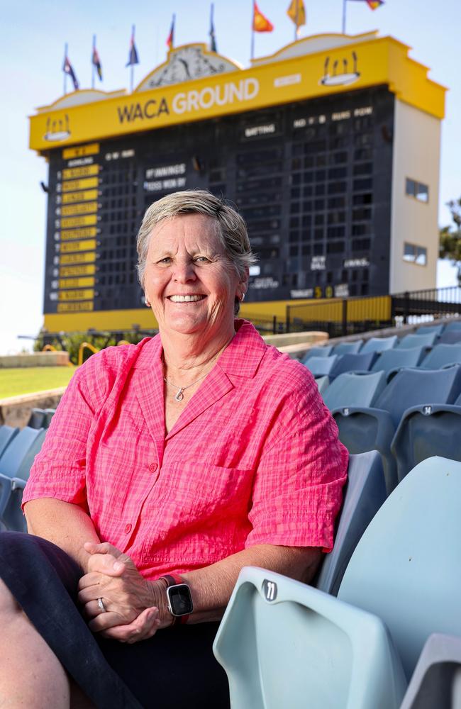 Christina Matthews at the WACA ahead of Australia Day. Picture: Colin Murty