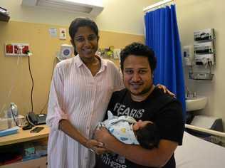 HELLO AMUDHA: Sony and Raj Malayil welcomed their first daughter this year and say they're "in heaven". Picture: Meg Gannon