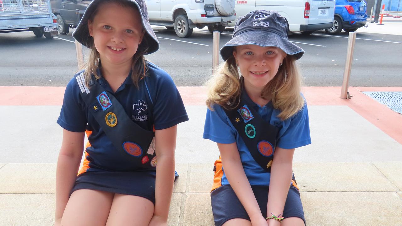 Indi and Ella McDonald on Australia Day 2022.