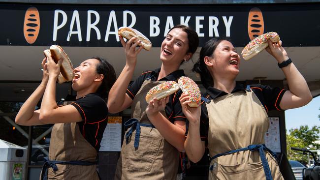 Parap Bakery team members has had praise heaped upon it after its finger buns were the best in the Territory. Picture: Pema Tamang Pakhrin