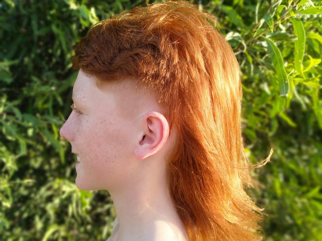 #4 runner up for the Southern Downs' best mullet competition Harley Muggleton.