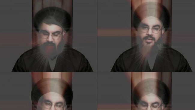 Khaled Sabsabi's ‘You’ depicting Hezbollah leader Hassan Nasrallah, 2007. Picture: MCA