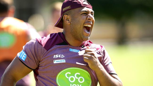 Siosaia Vave has a laugh at training recently.