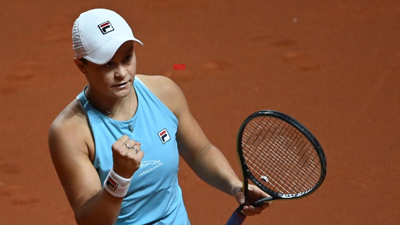 Ash Barty is into the semi-finals in a star-studded draw in Stuttgart. (Photo by Marijan Murat / various sources / AFP)