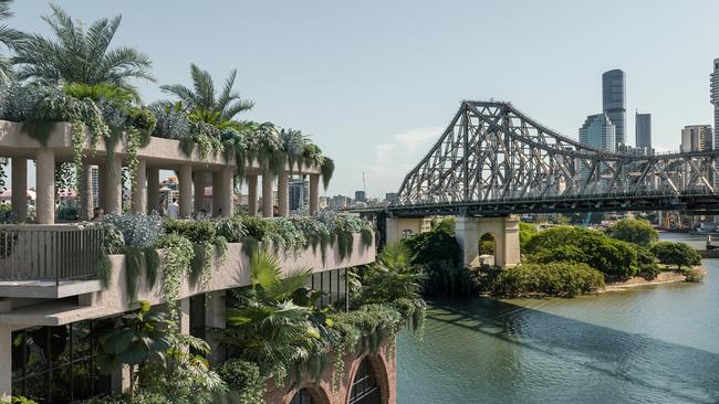 A new boutique hotel is featured in images of the proposed expansion of Howard Smith Wharves. Picture: Supplied