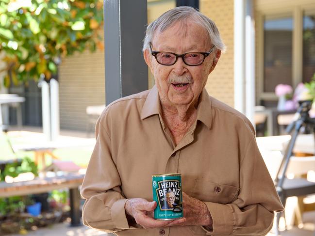 110 year old Ken Weeks loves his baked beans and was gifted a special 'Ken Weeks Edition' for his birthday.