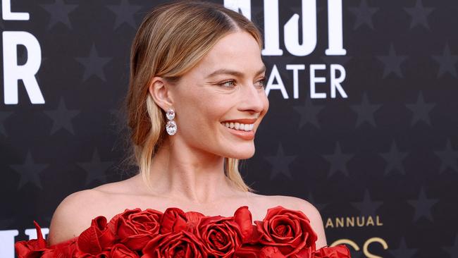 Margot Robbie at the Critics’ Choice Awards. Picture: Michael Tran/AFP