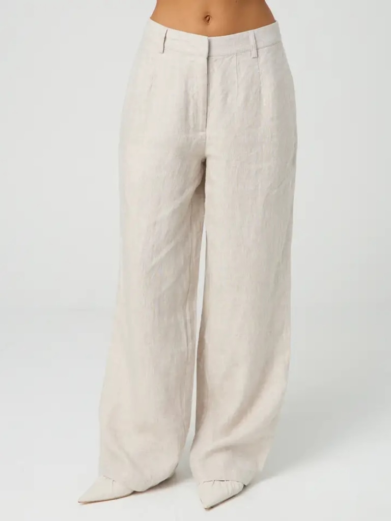 Mid Rise Tailored Linen Pant. Picture: Glassons.