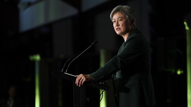 Foreign Minister Penny Wong on Tuesday night. Picture: Rohan Thomson/ANU