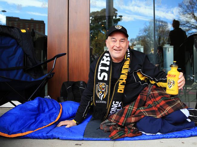 Devovted fans are sure to camp out for a chance to nab a seat in the MCC resererved area. Picture: Aaron Francis/The Australian