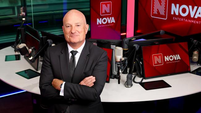 NOVA Entertainment chief executive Peter Charlton says it has delivered its biggest broadcast audience. Picture: Supplied