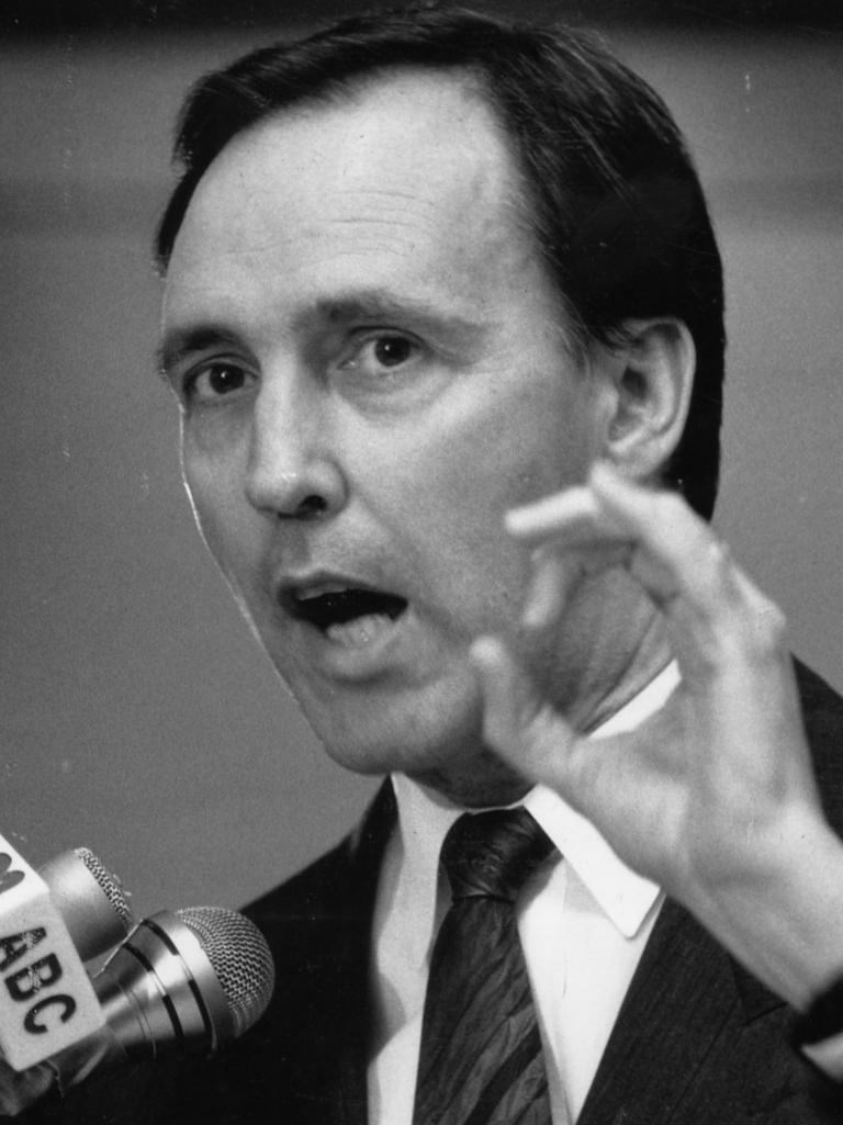 Then treasurer Paul Keating in 1990.