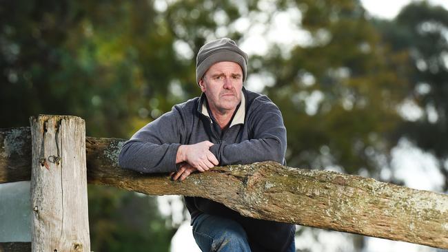 Dairy farmer Steven Dalitz on his farm at Yalca Picture: Rob Leeson.