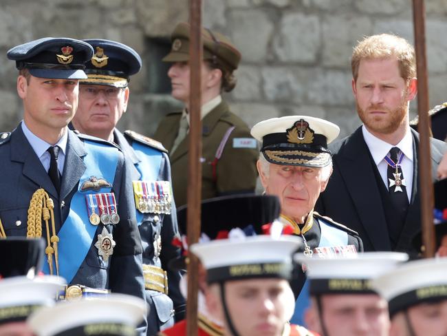 King Charles spent just 30 minutes with Prince Harry when the LA-based royal flew to the UK to see him after the monarch’s cancer diagnosis. Picture: Getty Images