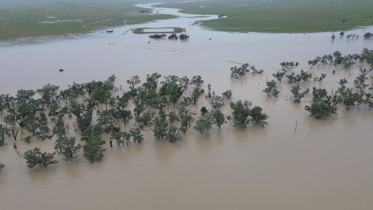 Landsdowne, 65km south of Tambo in central Queensland, recorded 210mm in a day this week. Picture: Andrew Turnbull