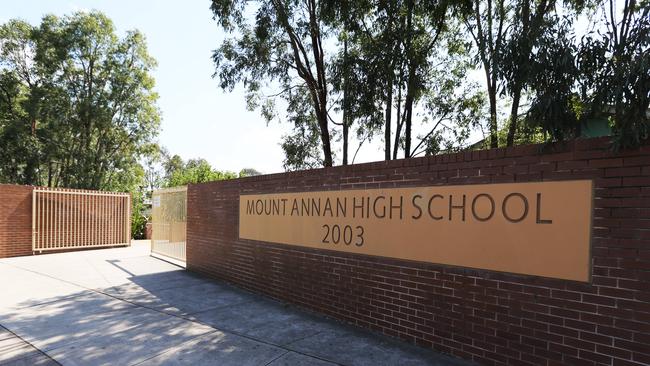 Police say a classroom fire at Mount Annan High School today was deliberately lit.