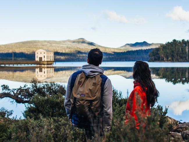 Guests on Erin Hibberd’s Central Highlands wilderness tours leave from and arrive back at Pumphouse Point. Picture: ADAM GIBSON