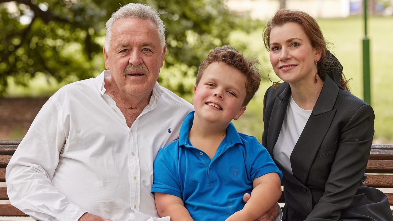 Danny Oscar and Hanna Rose with their son Oscar in February. Oscar has dwarfism.