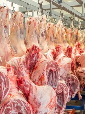 Carcasses pictured on the Sinclair Meats website.