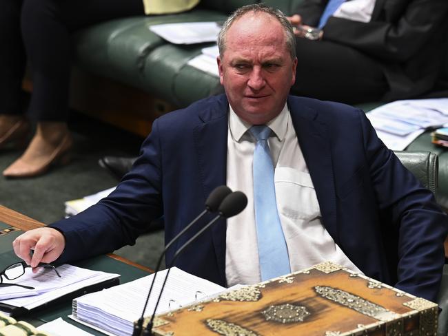 CANBERRA, AUSTRALIA - NewsWire Photos JUNE 23 2021: Deputy Prime Minister of Australia Barnaby Joyce during Question Time at Parliament House in Canberra. Picture: NCA NewsWire / Martin Ollman