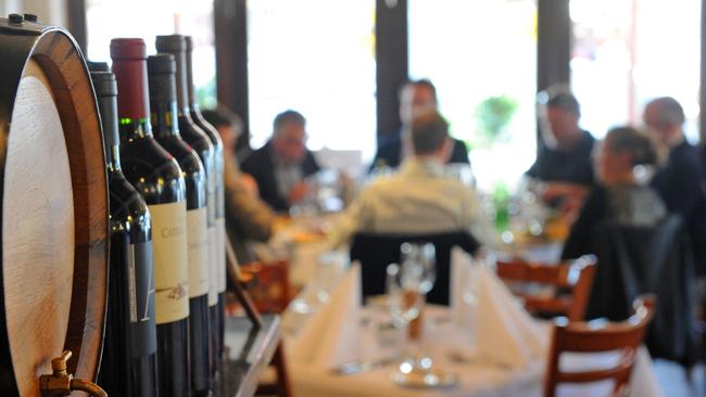 Dining room at Gauchos Restaurant, Gouger Street, Adelaide.