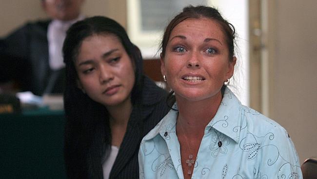 A distraught Schapelle Corby pleads with the judge to let her go home at the end of her trial in 2005. 