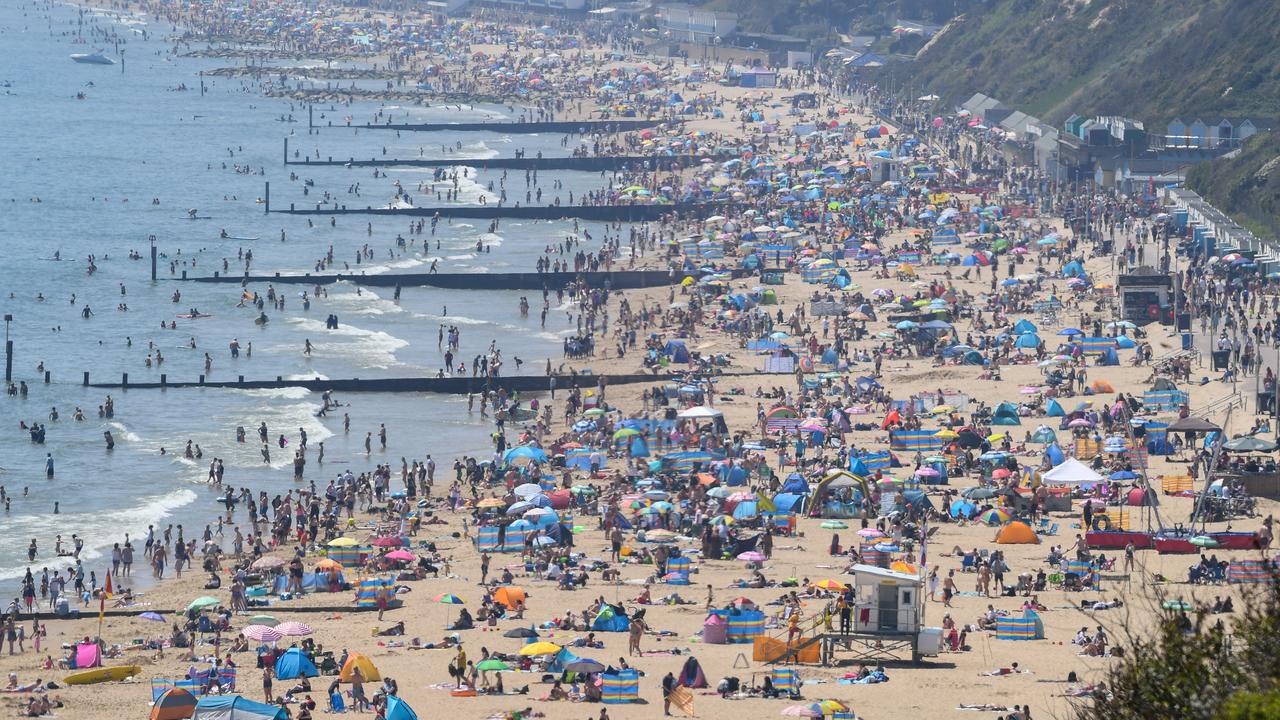 The beaches were heaving over the weekend. Picture: Finnbarr Webster/Getty Images.