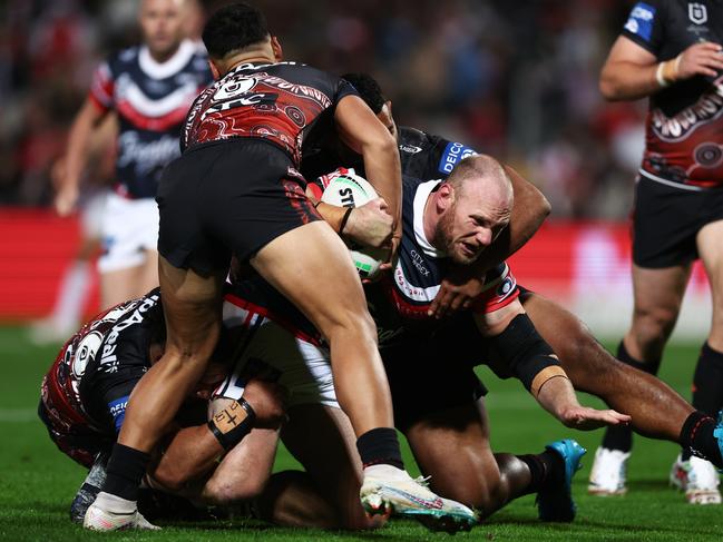 Matthew Lodge has joined the Sea Eagles on a train and trial contract. Picture: Matt King/Getty