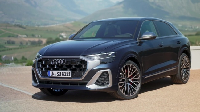 The new Audi SQ8 TFSI Exterior Design in Waitomo Blue | Daily Telegraph