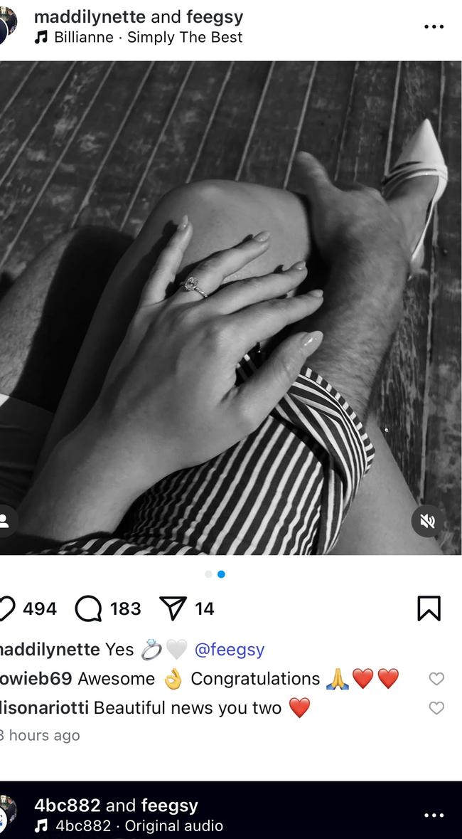 Peter Fegan and his partner are engaged.