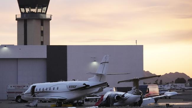 The incident occurred at Scottsdale Airport in Arizona. Picture: AP Photo/Ross D. Franklin