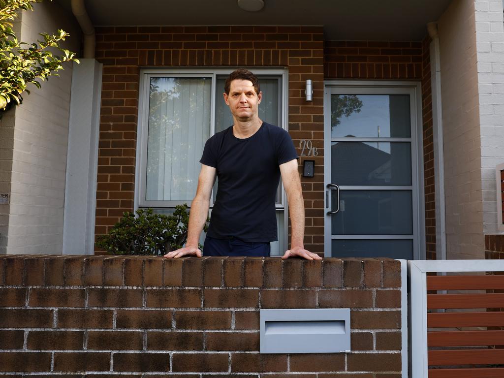 Anthony Albanese is evicting his tenant amidst the worst rental and cost of living crisis. Jim Flanagan who has been given an eviction letter, at the Dulwich Hill rental. Picture: Jonathan Ng
