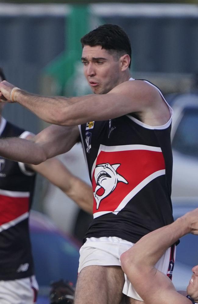 Tom Hogan in action for Bonbeach. Picture: Valeriu Campan