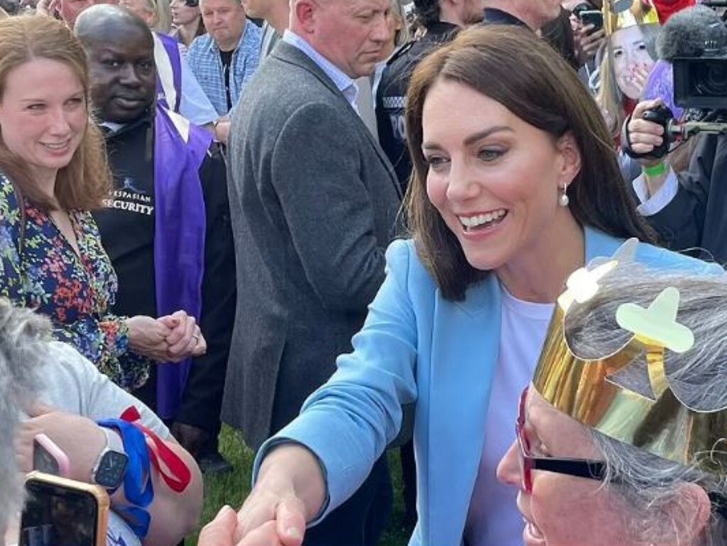 Princess Catherine greets royal fans at Windsor. Picture: Supplied