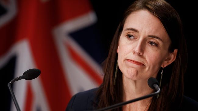 Prime Minister Jacinda Ardern speaks to the media at a press conference with the details of the Auckland supermarket terror attack. Picture: Getty