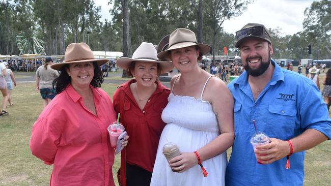 Kylie and Ash Pilgrim, Teigs Mudde and Jackson Tronc at CMC Rocks 2024. Picture: Aaron Goodwin