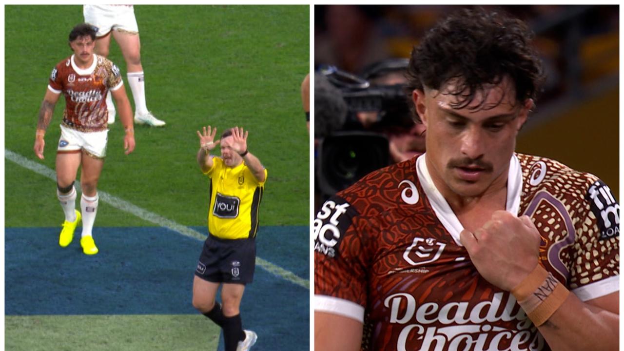 NRL 2024: Kotoni Staggs sin bin, Brisbane Broncos, St George Illawarra ...