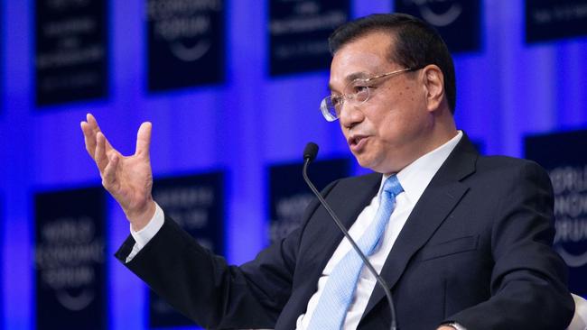 Chinese Premier Li Keqiang. Picture: EPA